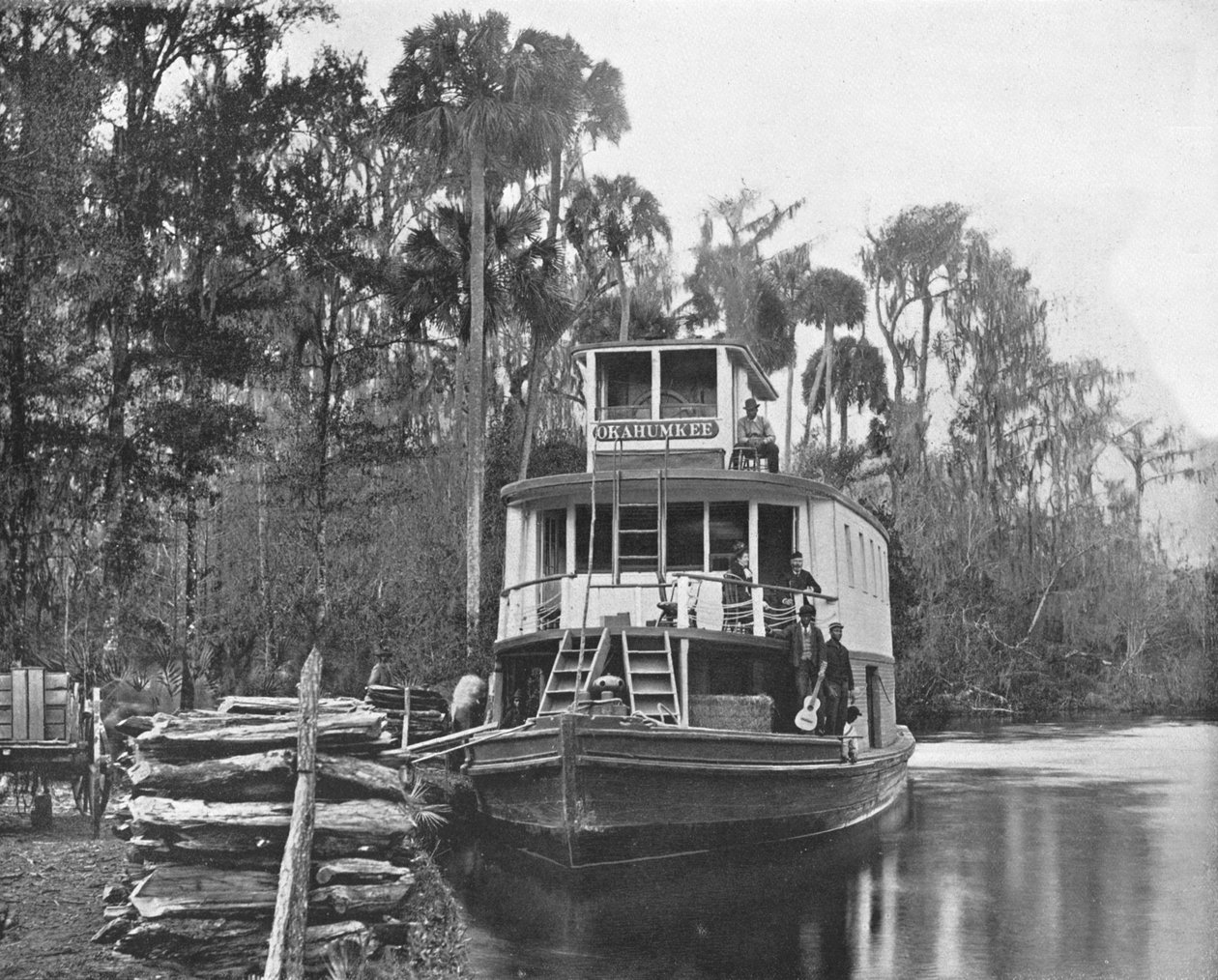 Ocklawaha-joella, Floridassa, Yhdysvalloissa, 1900. tekijältä Unbekannt