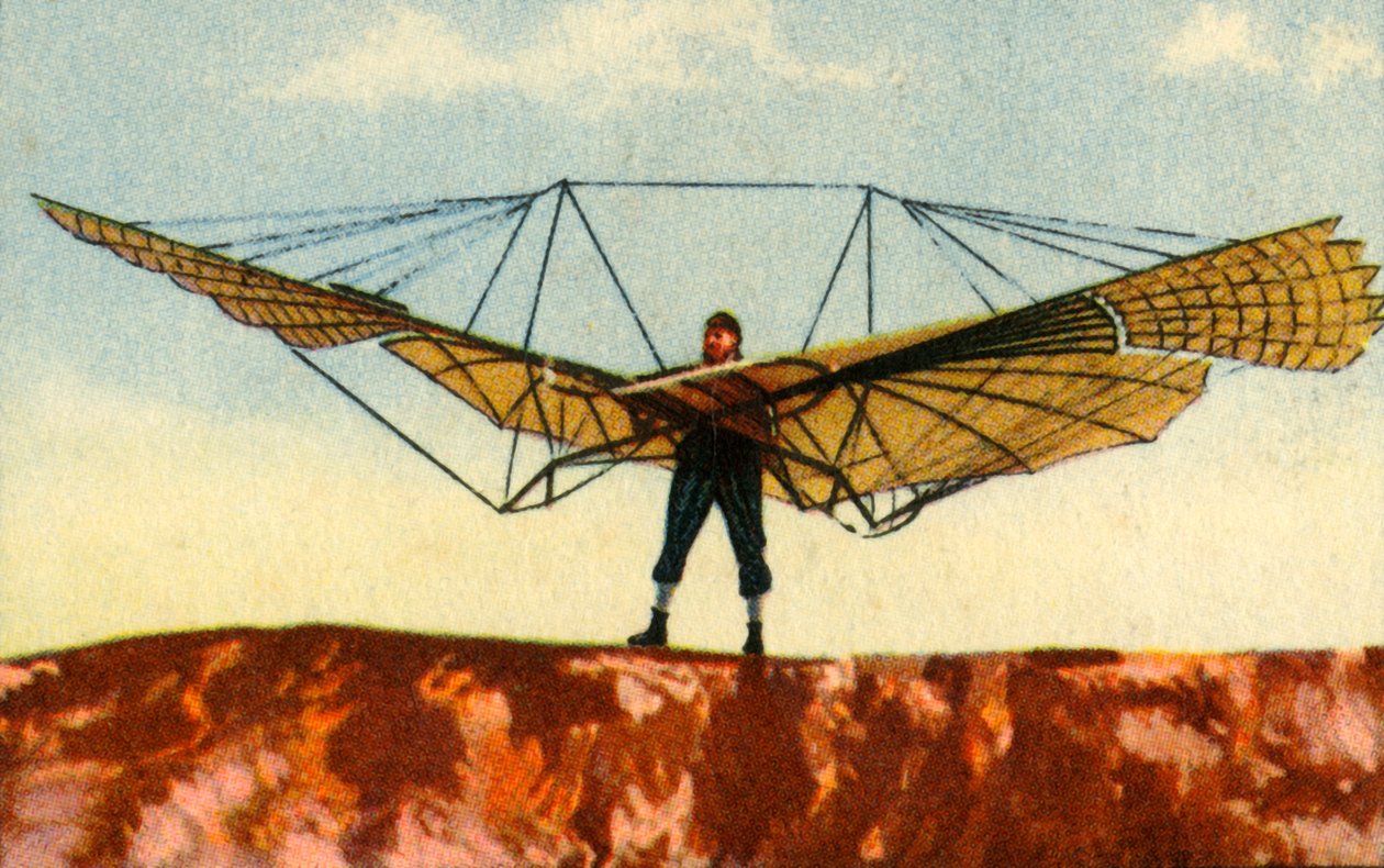 Otto Lilienthalin purjelentokone, 1890-luku, 1932. tekijältä Unbekannt
