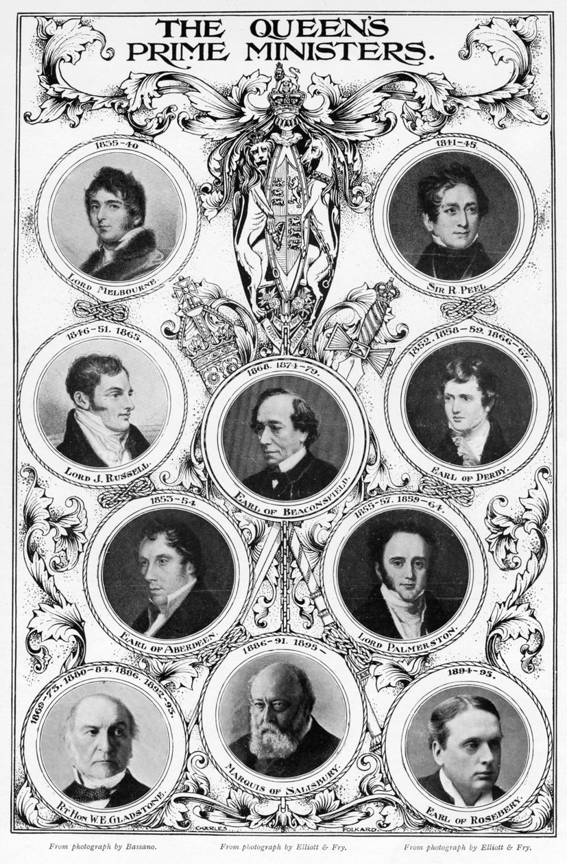 Kuningatar Victorian pääministerit, 1901. tekijältä Unbekannt