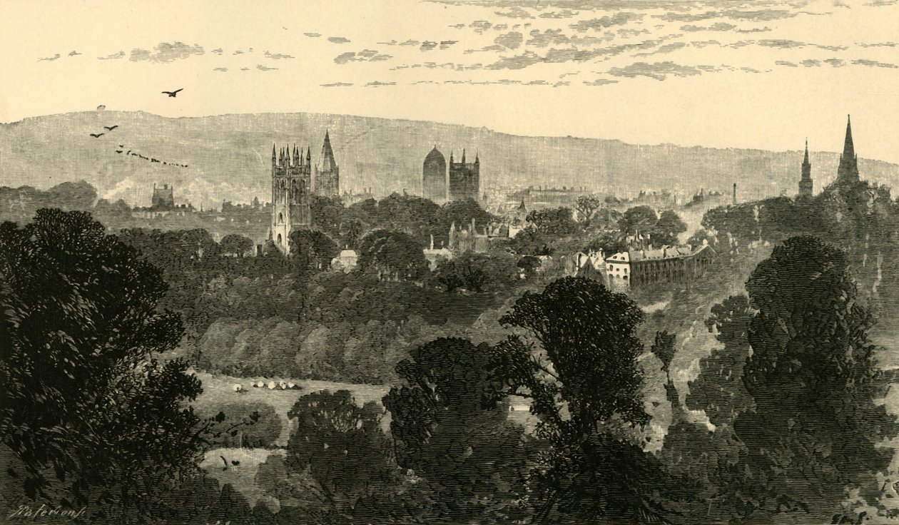 Oxford, Headington Hill, 1898. tekijältä Unbekannt