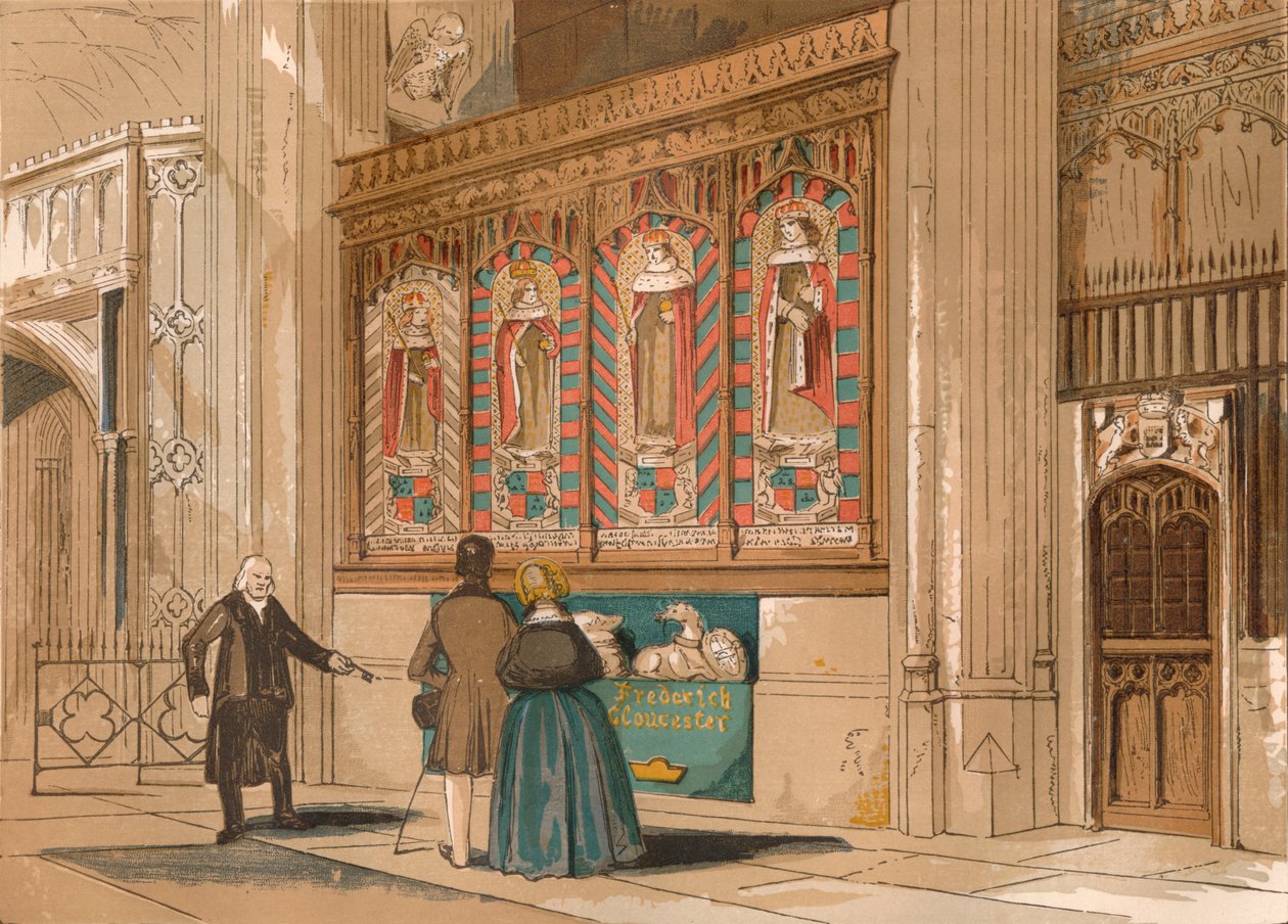 Painted Screen, St. Georges Chapel, c1845, 1864 tekijältä Unbekannt