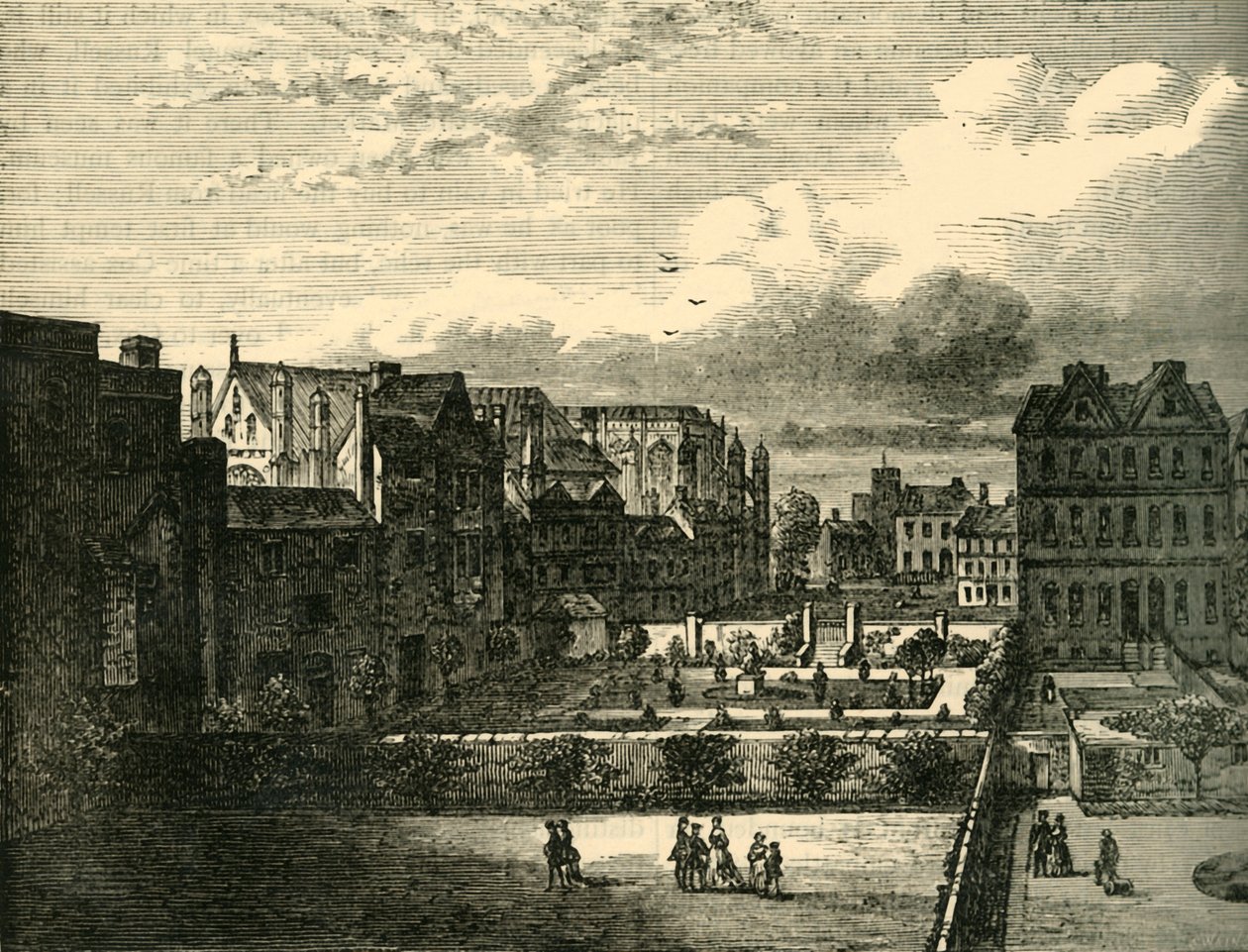 Palace Yard, etelästä, 1881. tekijältä Unbekannt