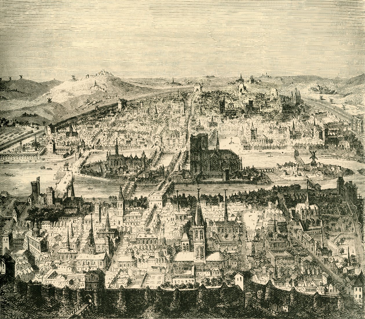 Pariisi 1700-luvulla, 1890. tekijältä Unbekannt