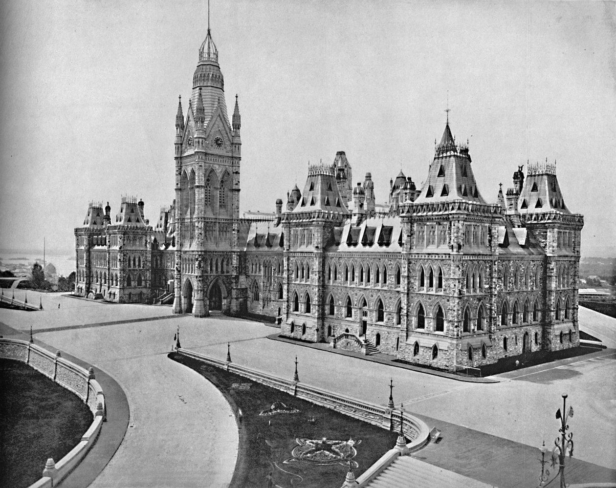 Parlamenttirakennukset, Ottawa, Kanada, c1897. tekijältä Unbekannt