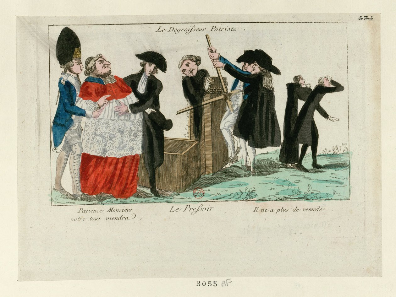 Kärsivällisyyttä Monsignor Sinun vuorosi tulee..., 1790. tekijältä Unbekannt
