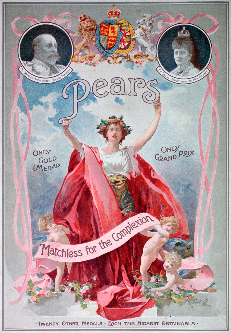 Päärynäsaippuamainos, 1903 tekijältä Unbekannt