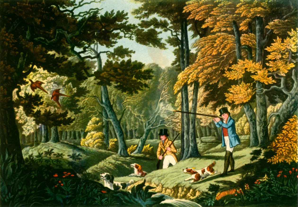 "Pheasant Shooting near Uxbridge", c1824, 1943. tekijältä Unbekannt