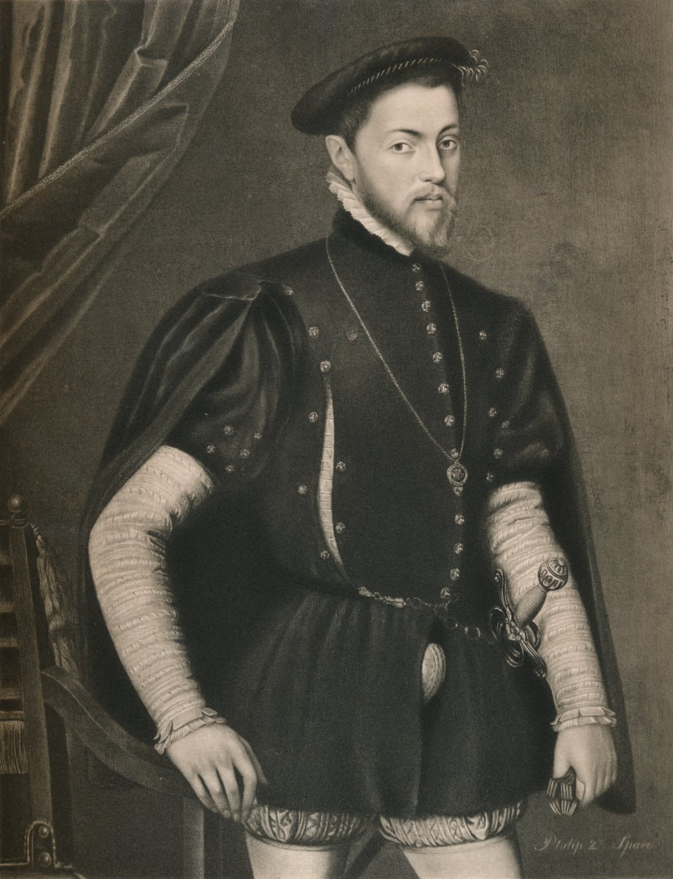 Filippus II Espanjalainen, 1500-luku, 1904 tekijältä Unbekannt