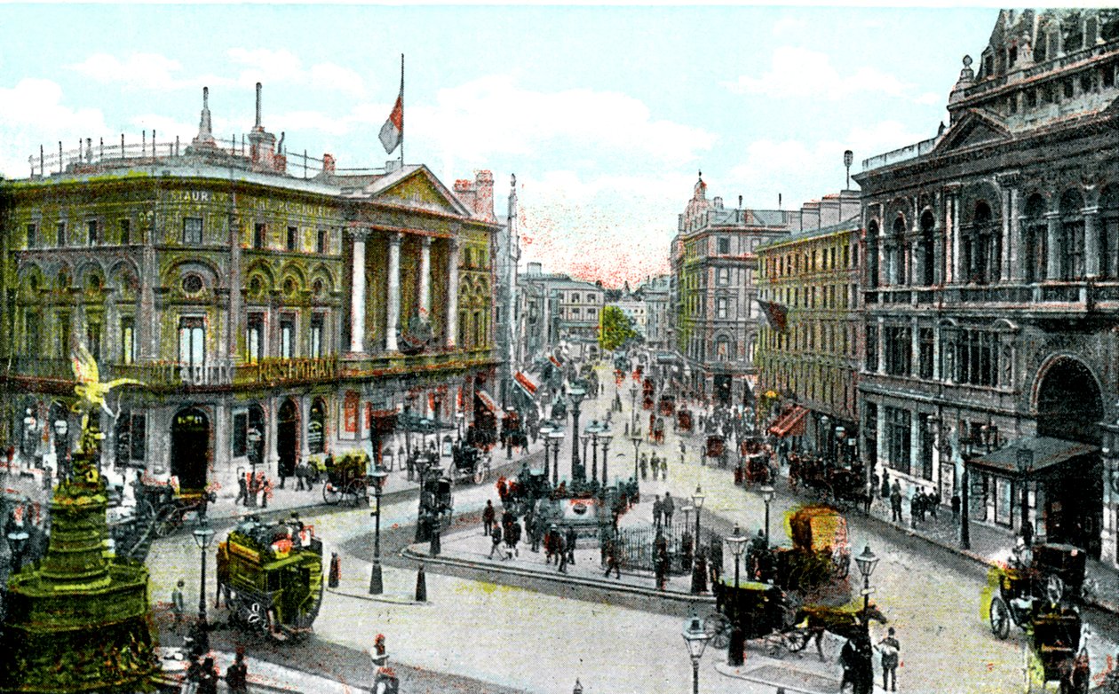 Piccadilly Circus, Lontoo, 1900-luku tekijältä Unbekannt