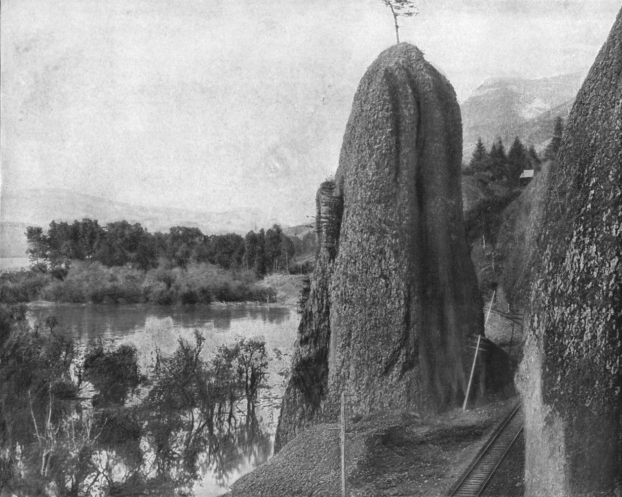 Pillars of Hercules, Columbia River, USA, c1900. tekijältä Unbekannt