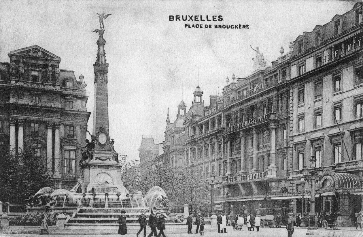 Place de Brouckere, Bryssel, Belgia, vuodelta 1918 tekijältä Unbekannt