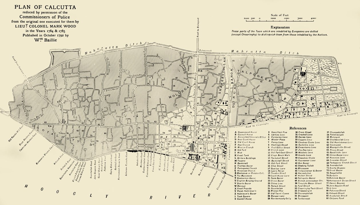 Kalkutan suunnitelma, 1925. tekijältä Unbekannt