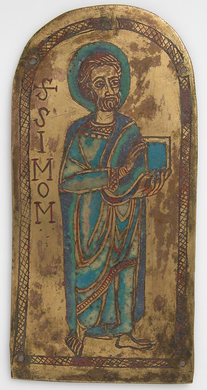Pyhän Simonin laatta, saksa, 1100-luku. tekijältä Unbekannt