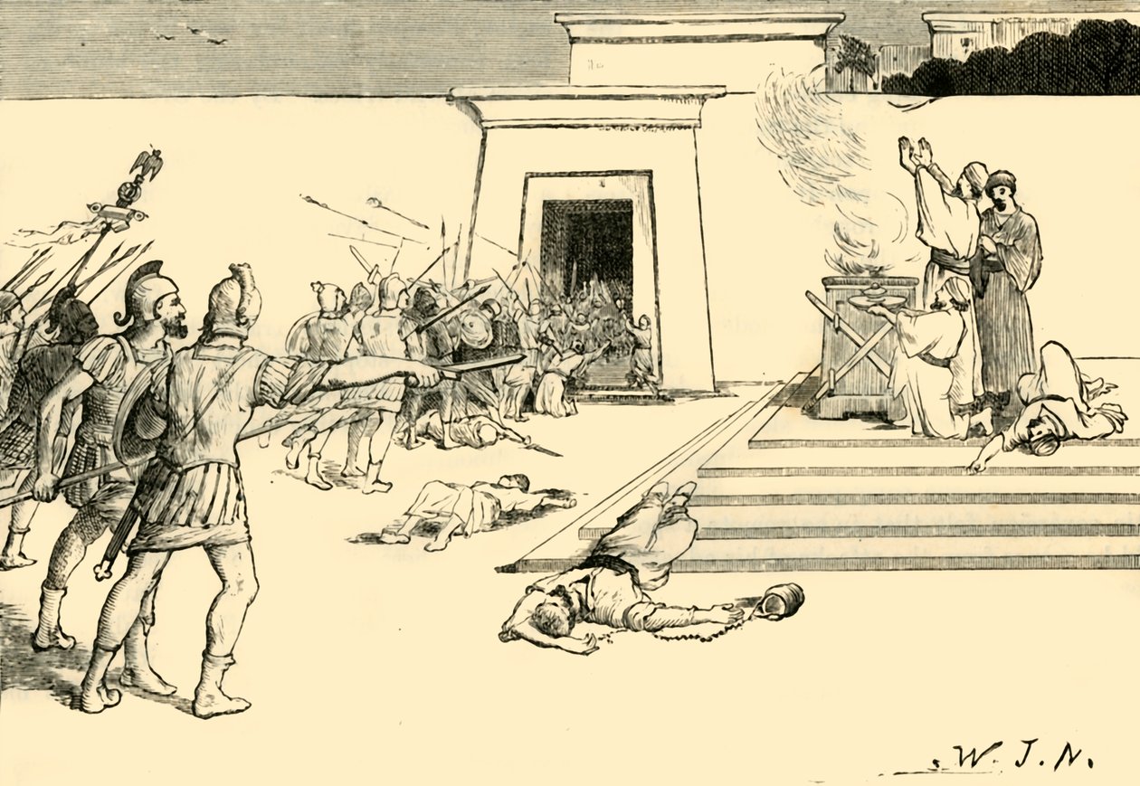 Pompeius Jerusalemin temppelissä, 1890. tekijältä Unbekannt