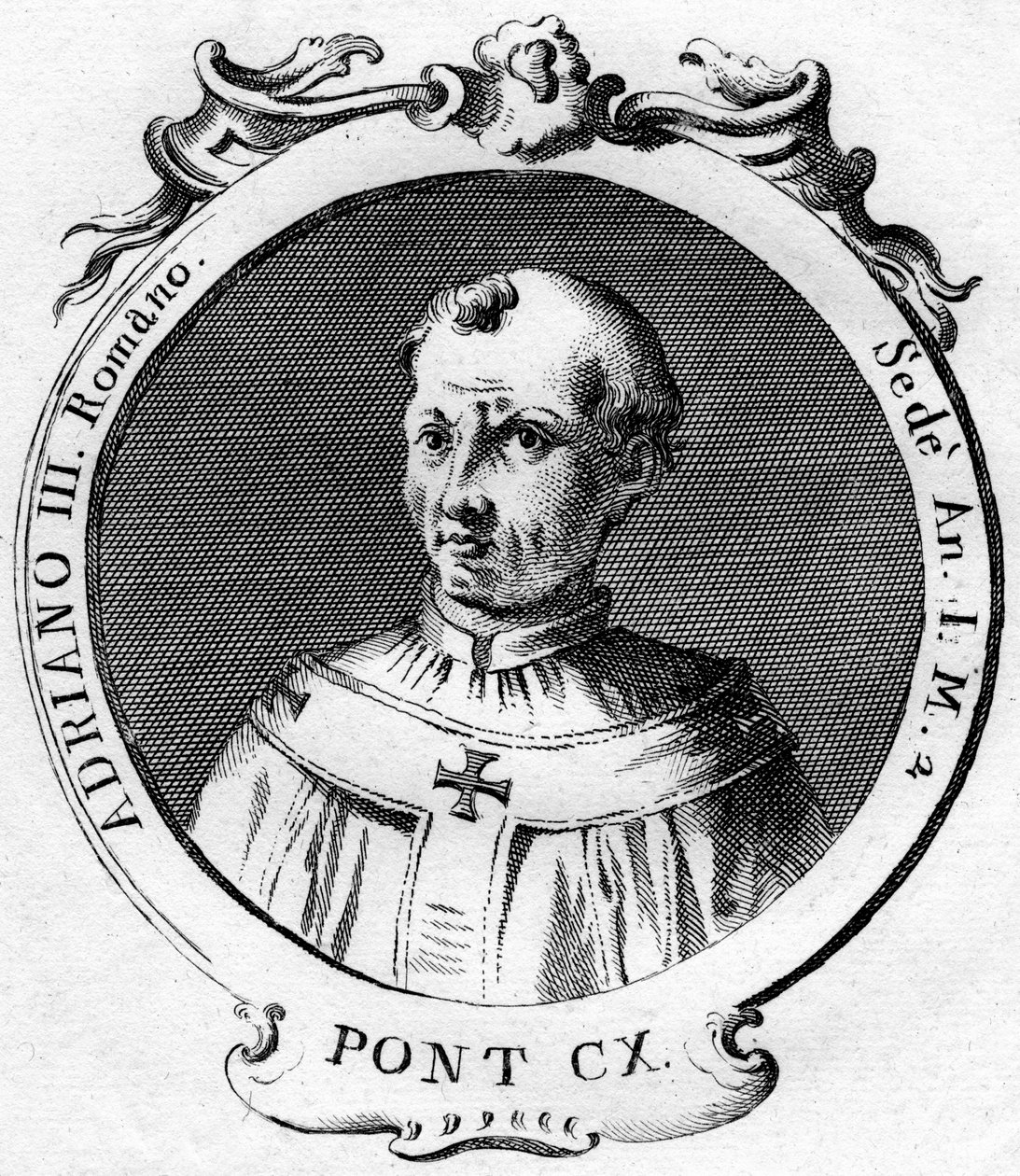 Paavi Adrianus III tekijältä Unbekannt