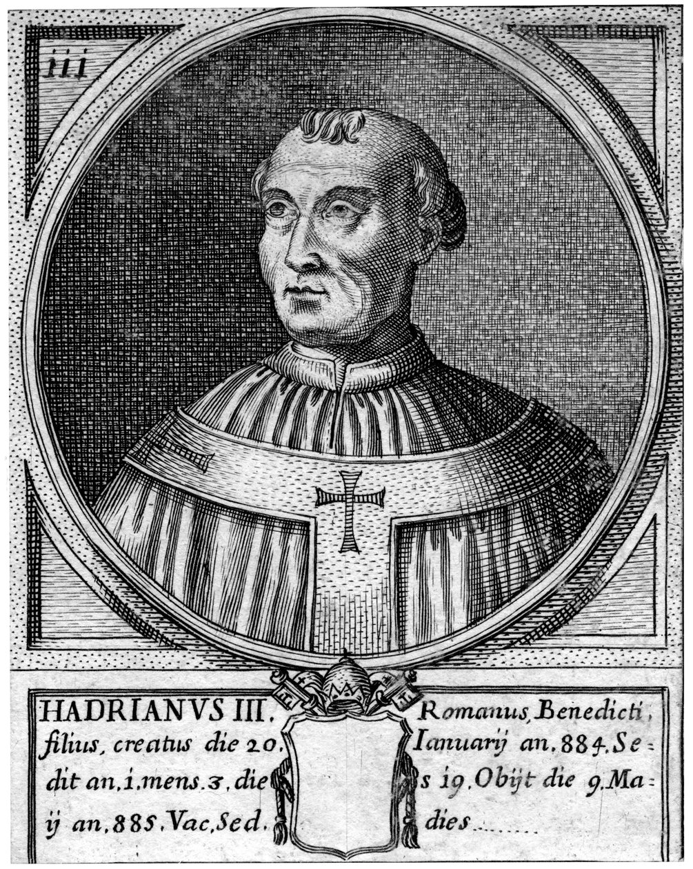 Paavi Adrianus III tekijältä Unbekannt