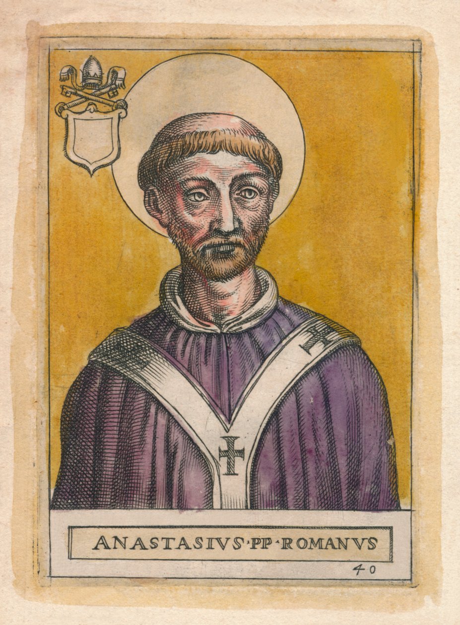 Paavi Anastasius I. tekijältä Unbekannt
