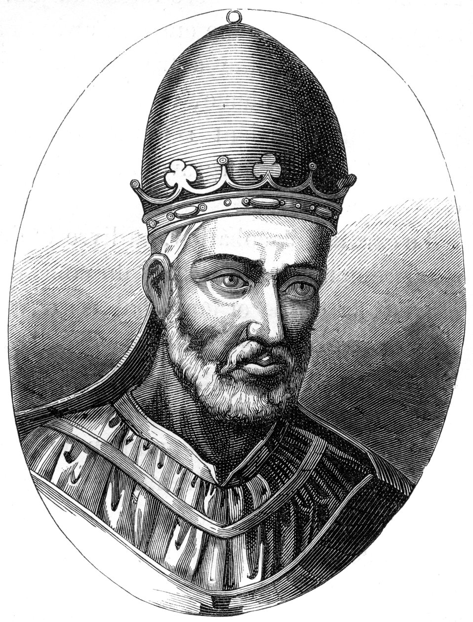 Paavi Honorius III 1148-1227, 1849 tekijältä Unbekannt