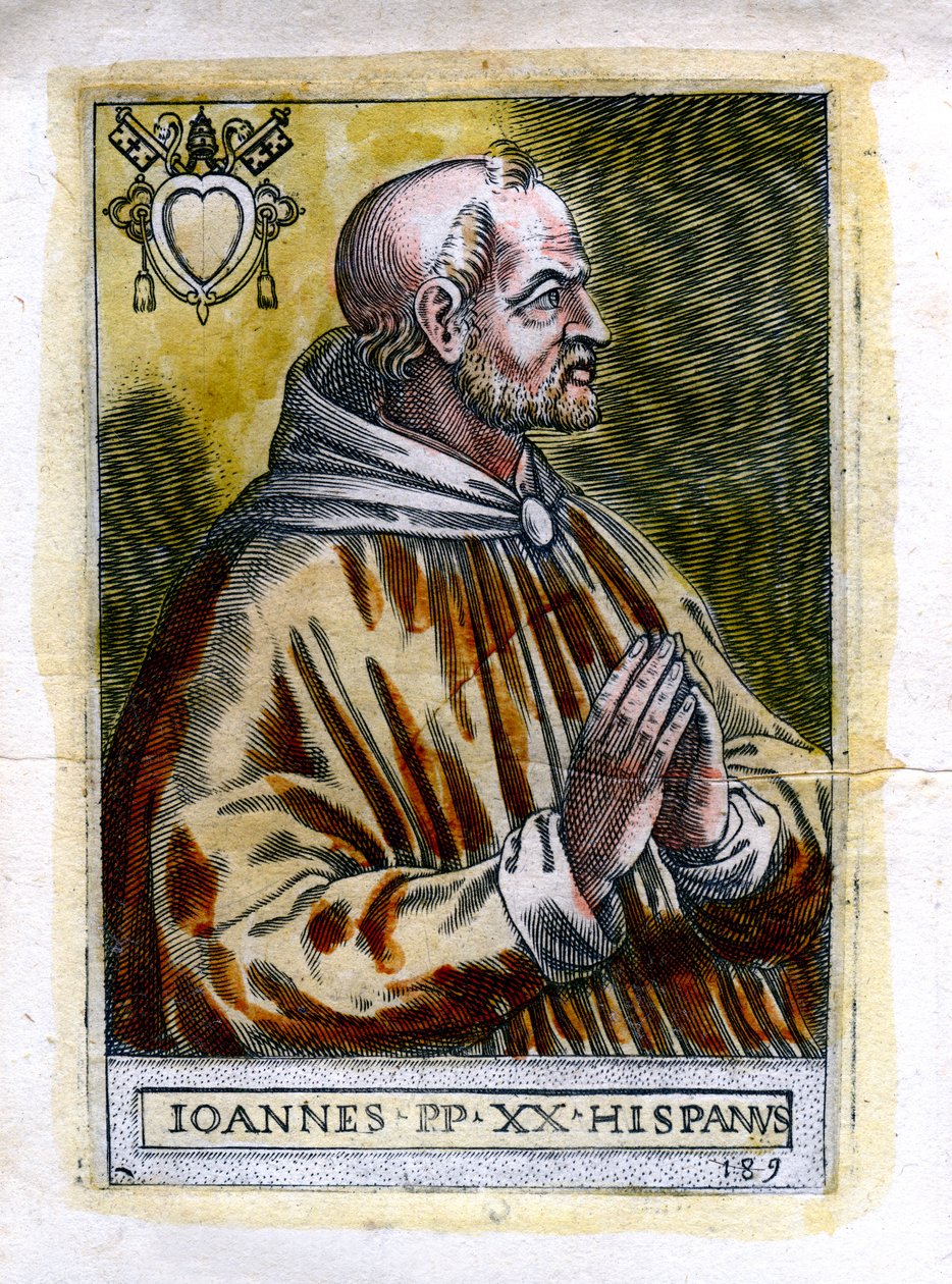 Paavi Johannes XXI 1215-1277, 1800-luku tekijältä Unbekannt