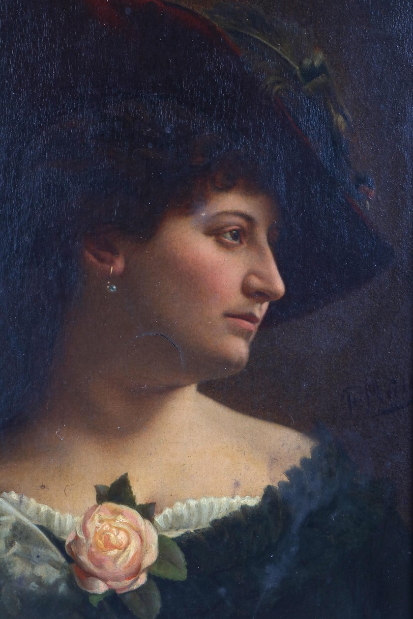 Portrait of a Lady with a Hat tekijältä Unbekannt