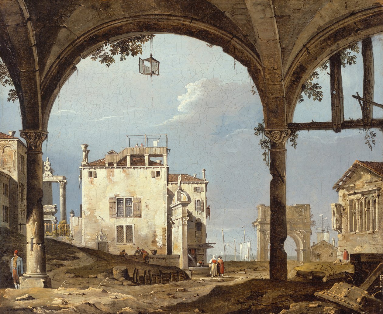 Portico ja lyhty, 174145. tekijältä Unbekannt