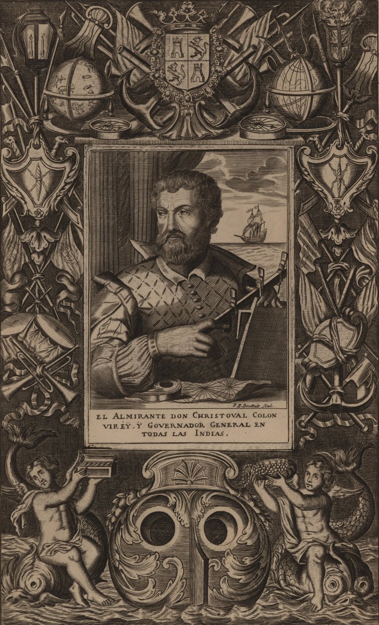 Kristoffer Kolumbuksen muotokuva, 1625. tekijältä Unbekannt