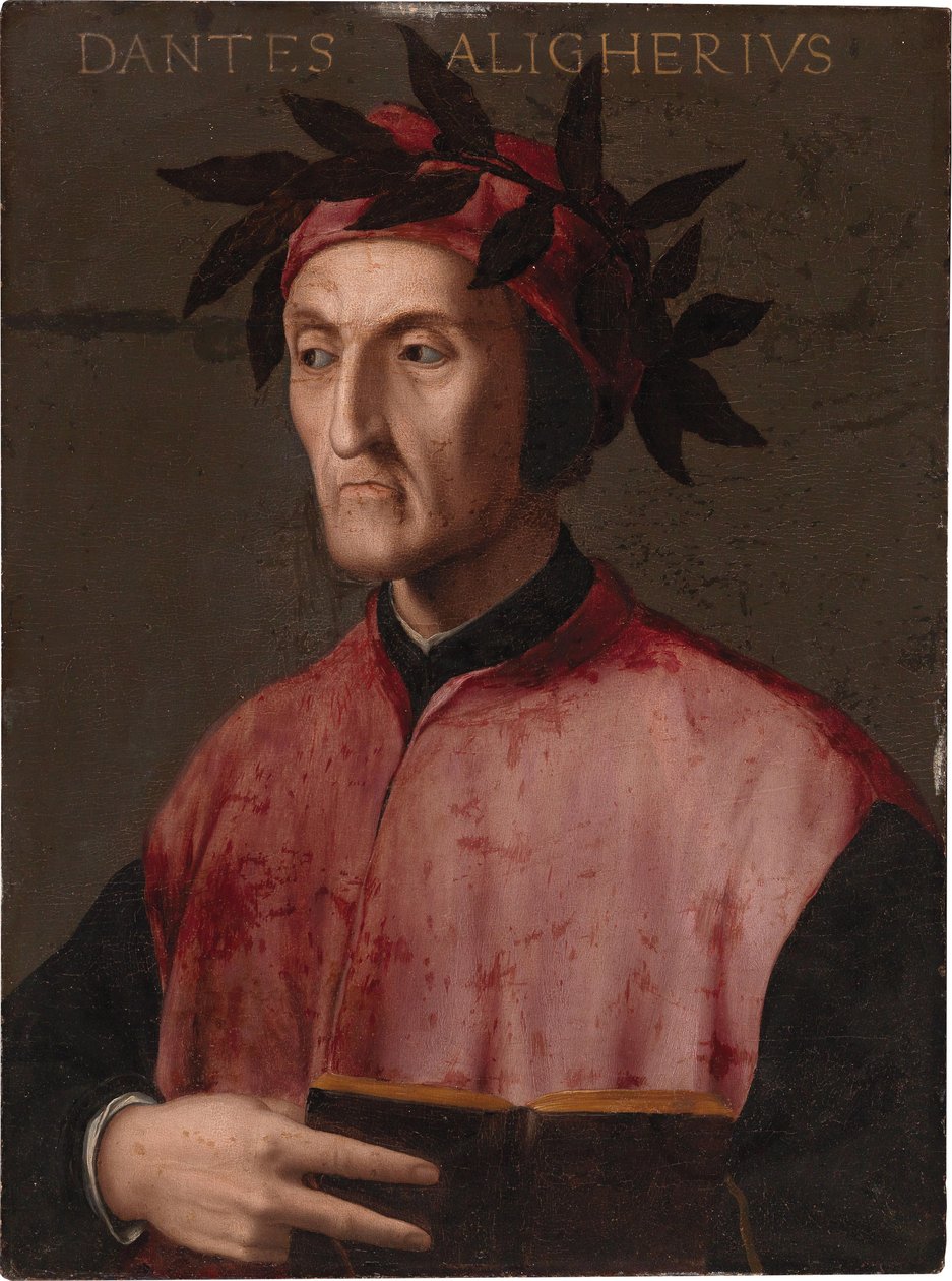 Dante Alighierin muotokuva, noin 1540. tekijältä Unbekannt
