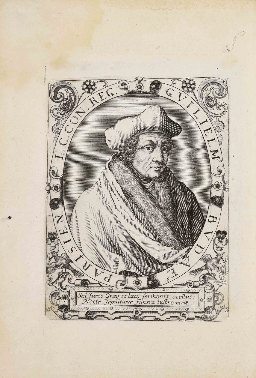 Guillaume Budén muotokuva 1467-1540, 1627. tekijältä Unbekannt