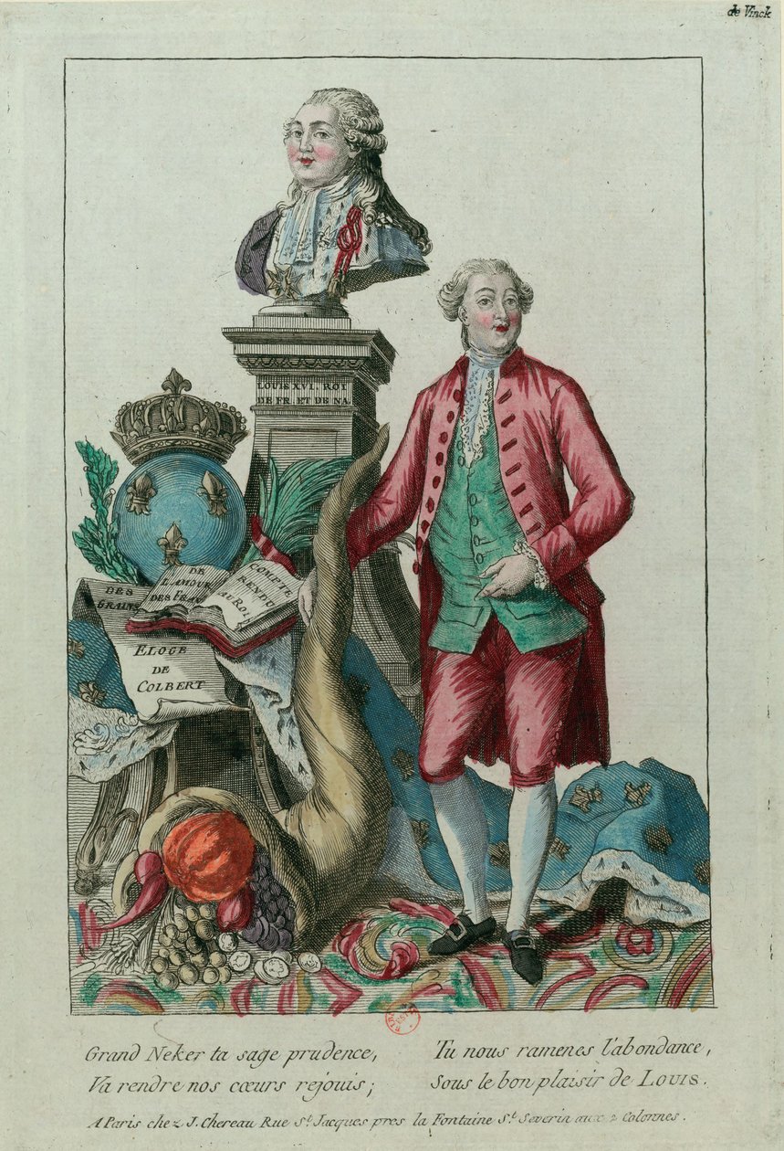 Jacques Neckerin muotokuva 1732-1804, 1781. tekijältä Unbekannt