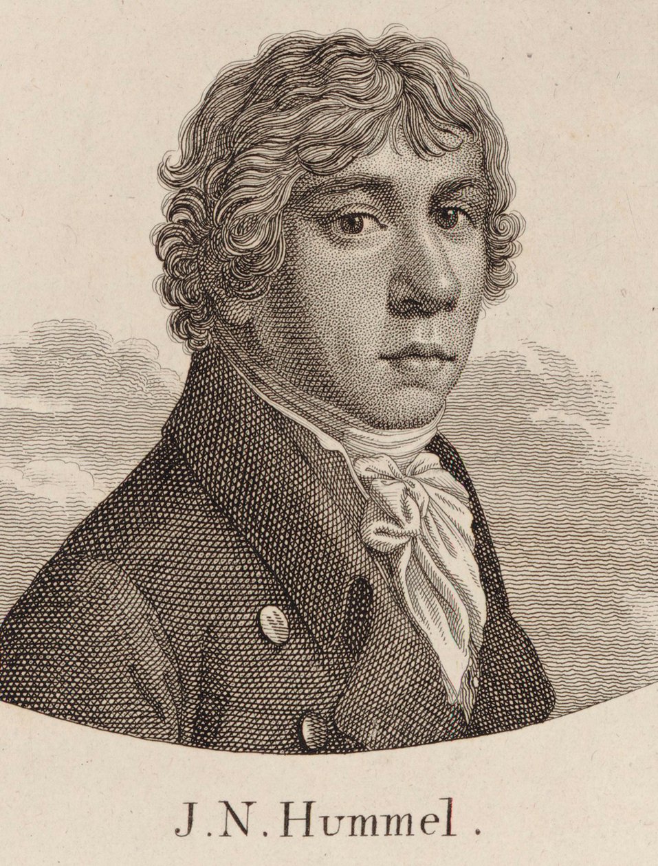 Johann Nepomuk Hummelin muotokuva 1778-1837. tekijältä Unbekannt