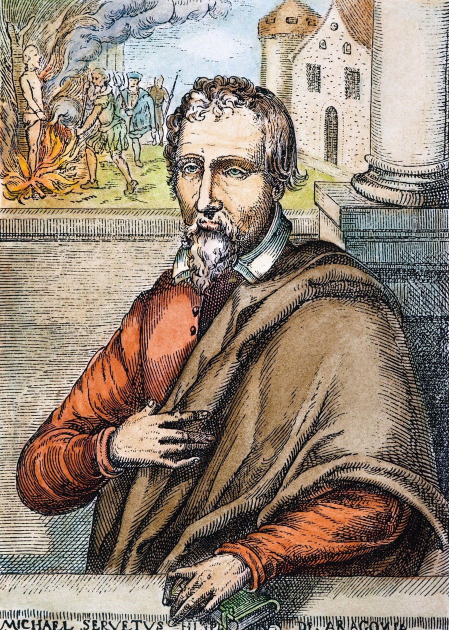Miguel Servetin muotokuva, 1700-luvun alku tekijältä Unbekannt