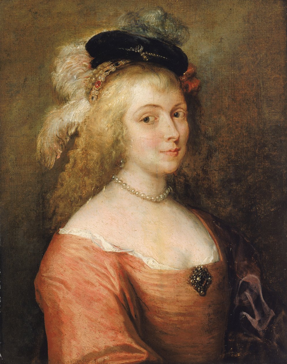 Rubensin vaimon muotokuva, 1600-luku. tekijältä Unbekannt