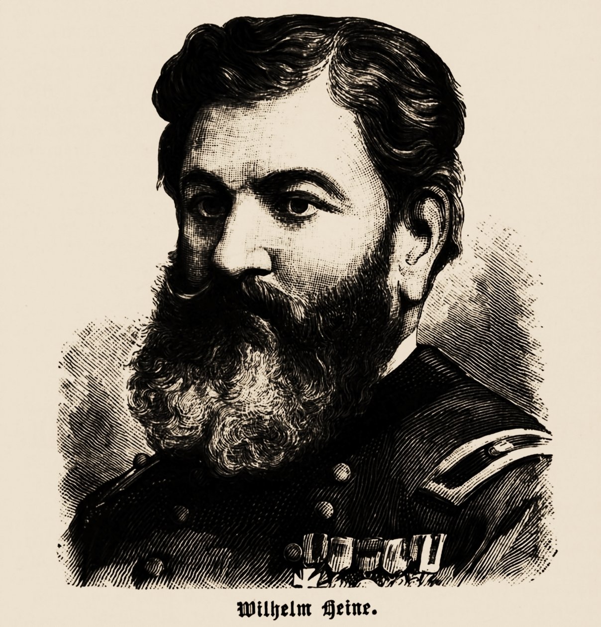 Retrat de Wilhelm Heine 1827-1885, 1886. finlandès tekijältä Unbekannt