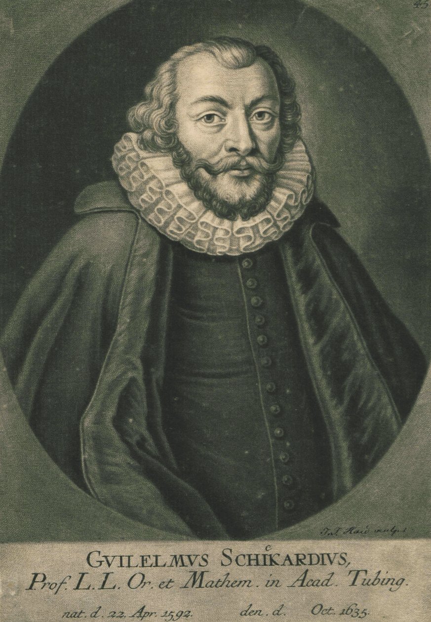 Wilhelm Schickardin muotokuva 1592-1635. tekijältä Unbekannt