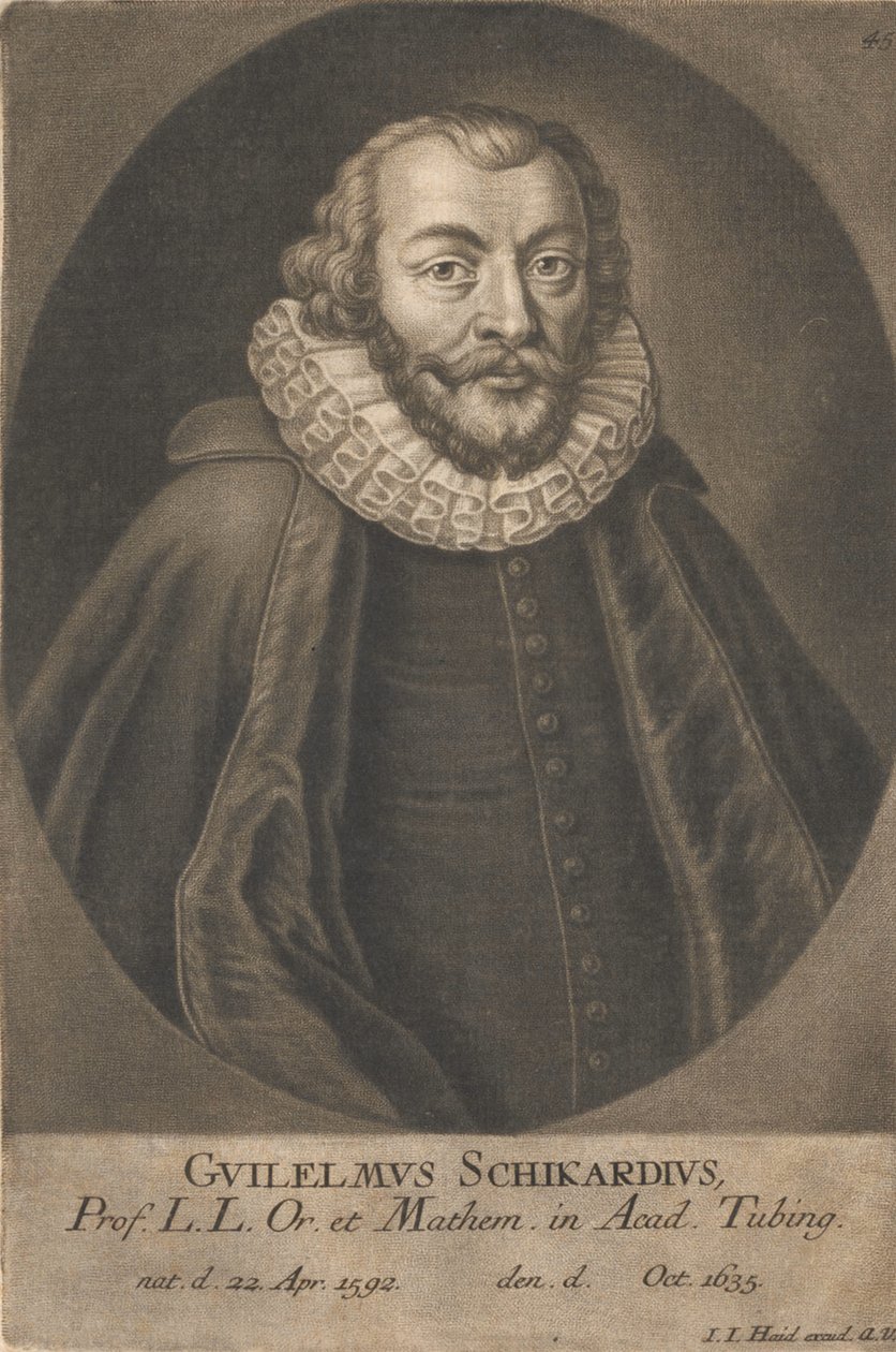 Wilhelm Schickardin muotokuva 1592-1635. tekijältä Unbekannt