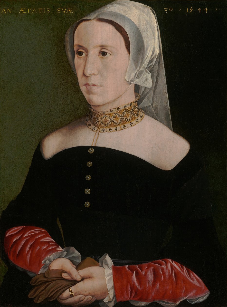 Naisen muotokuva, 1544. tekijältä Unbekannt