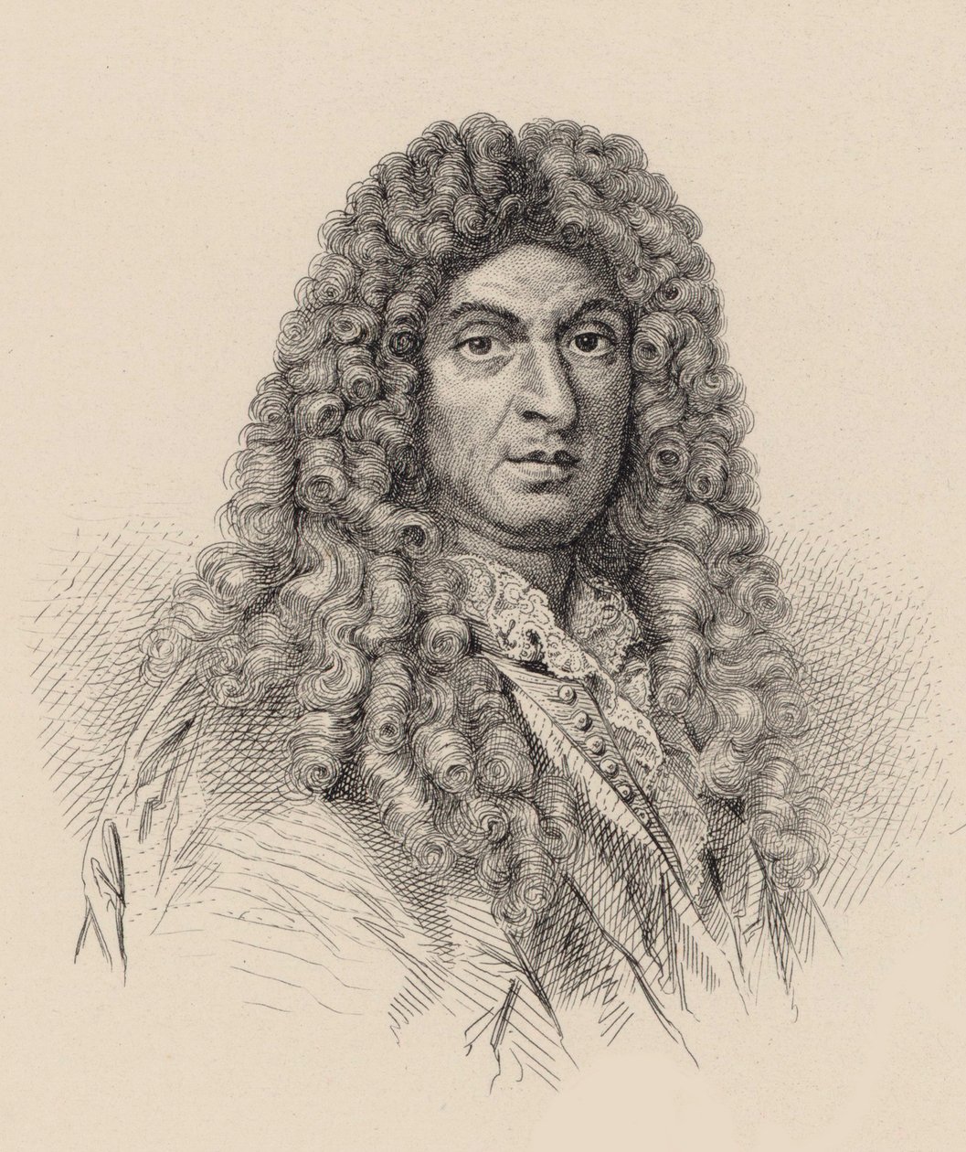 Muotokuva säveltäjä Jean-Baptiste Lullystä 1632-1687. tekijältä Unbekannt