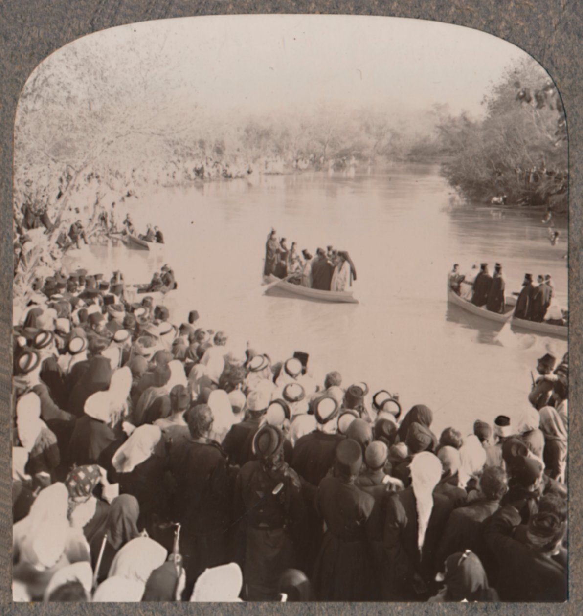 Papit siunaavat Jordania, c1900 tekijältä Unbekannt
