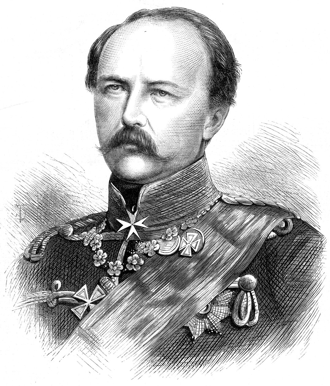 Preussin prinssi Frederick Charles Nikolaus 1828-1885, 1870 tekijältä Unbekannt