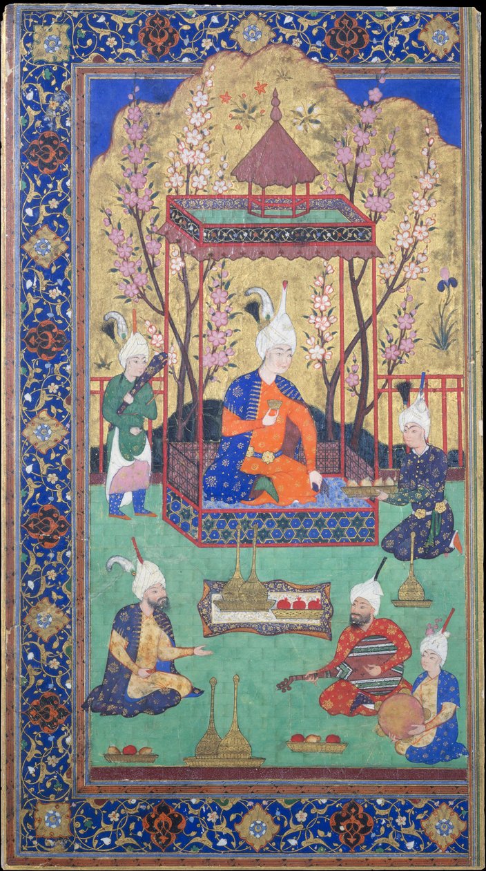 Prinssi puutarhapihalla, 1525-30. tekijältä Unbekannt