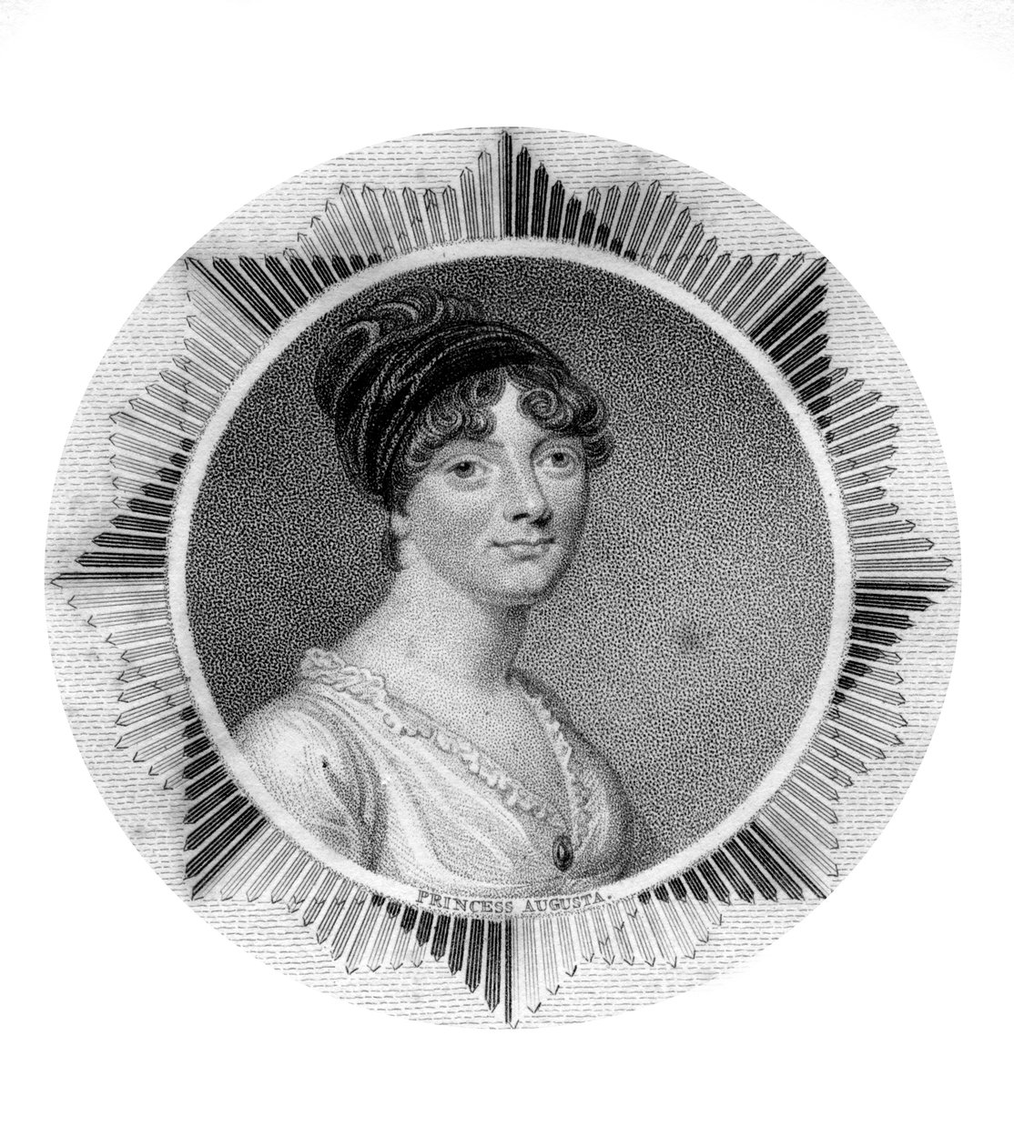 Prinsessa Augusta Sophia, George III:n tytär tekijältä Unbekannt