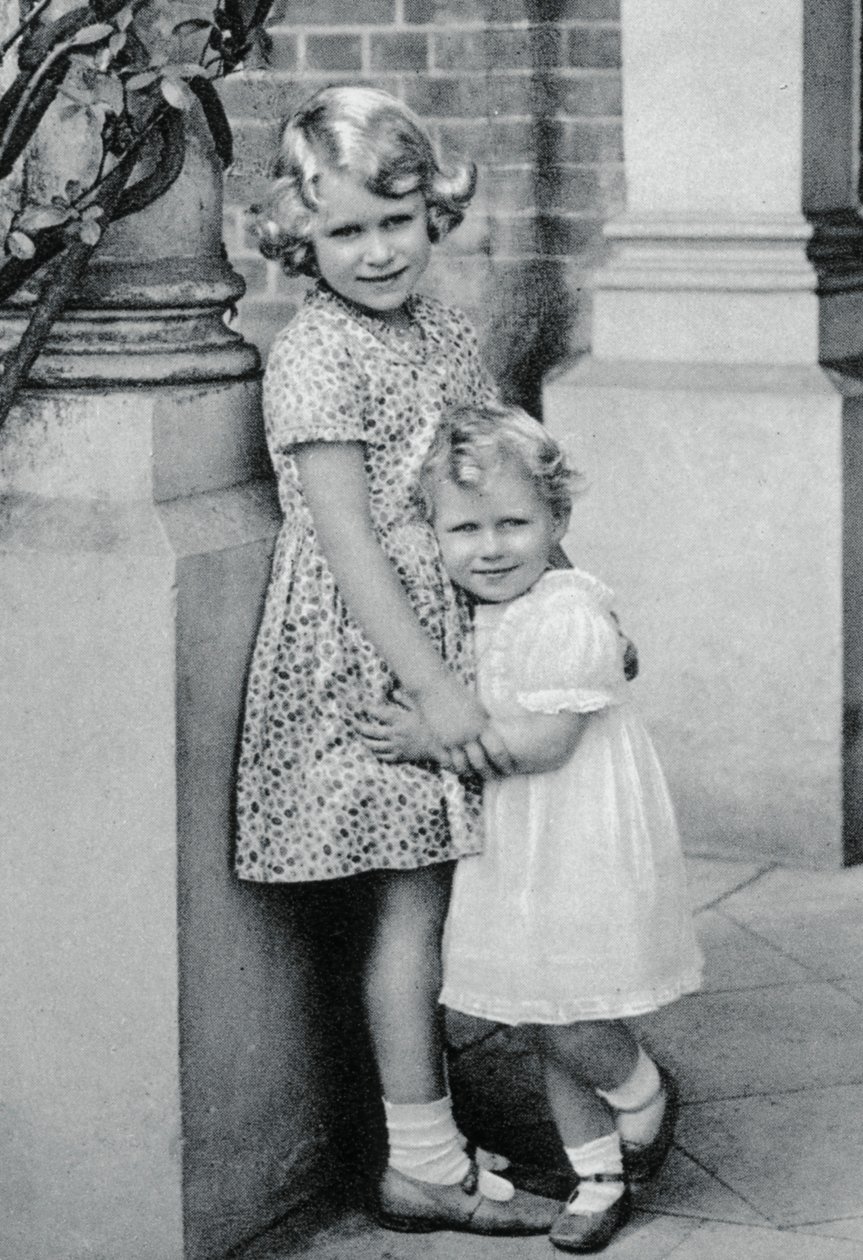 Prinsessat Elizabeth ja Margaret Rose, 1932, 1937 tekijältä Unbekannt