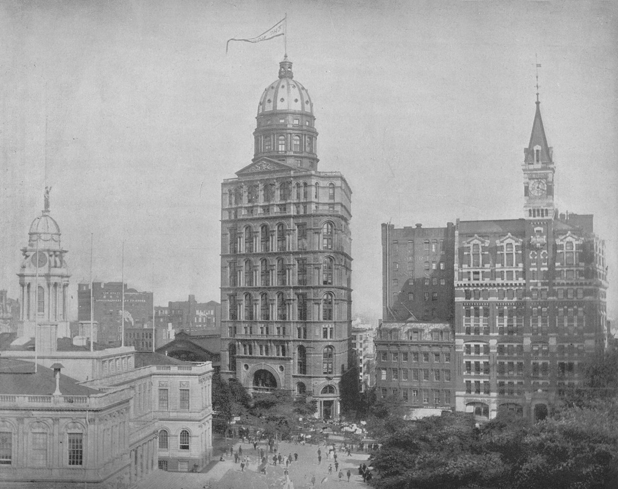 Printing House Square, New York, n. 1897. tekijältä Unbekannt