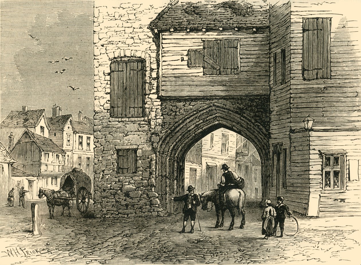 Priory of St. Mary Overy, 1700, c1878. tekijältä Unbekannt