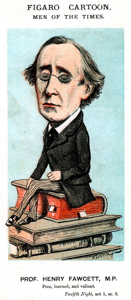 Professori Henry Fawcett, kansanedustaja, 1800-luku tekijältä Unbekannt