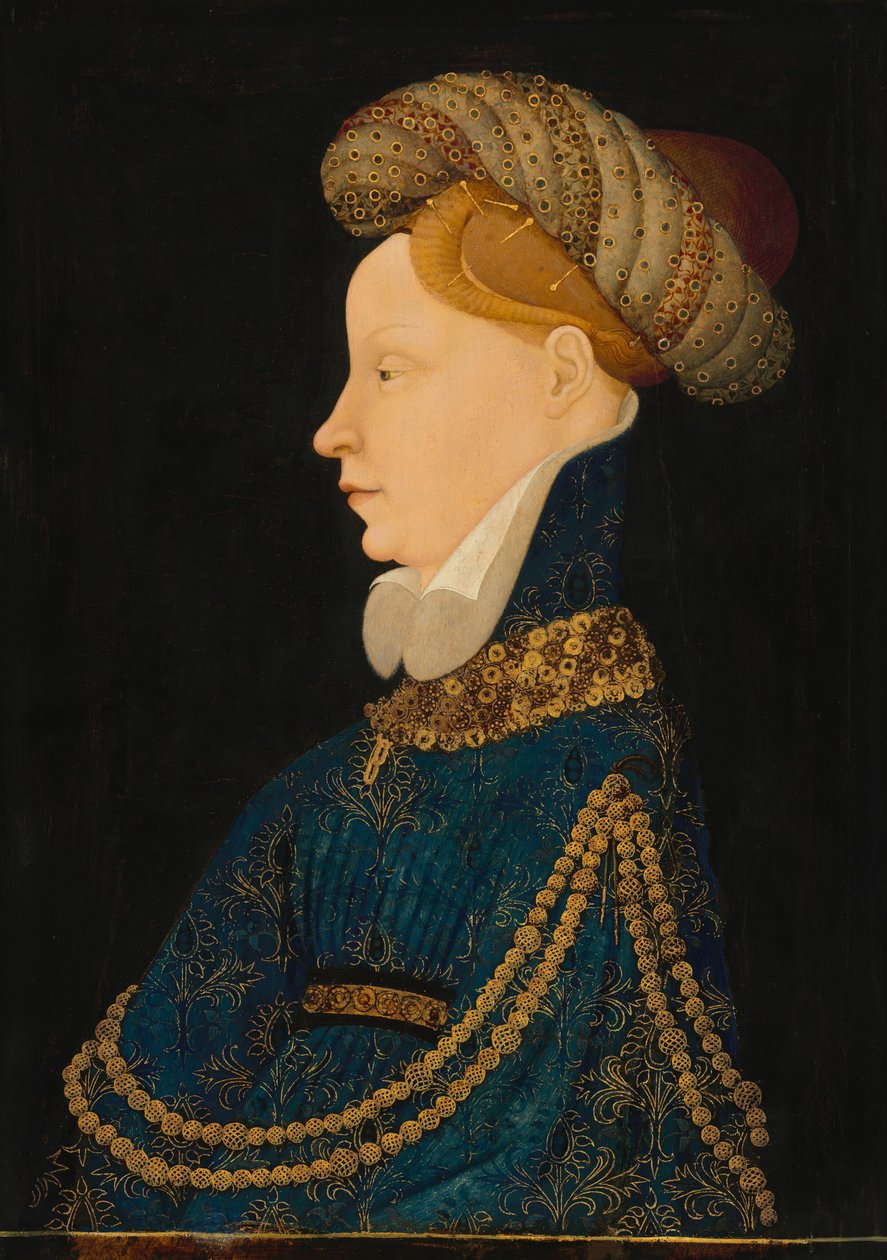Profiili naisen muotokuva, c. 1410. tekijältä Unbekannt