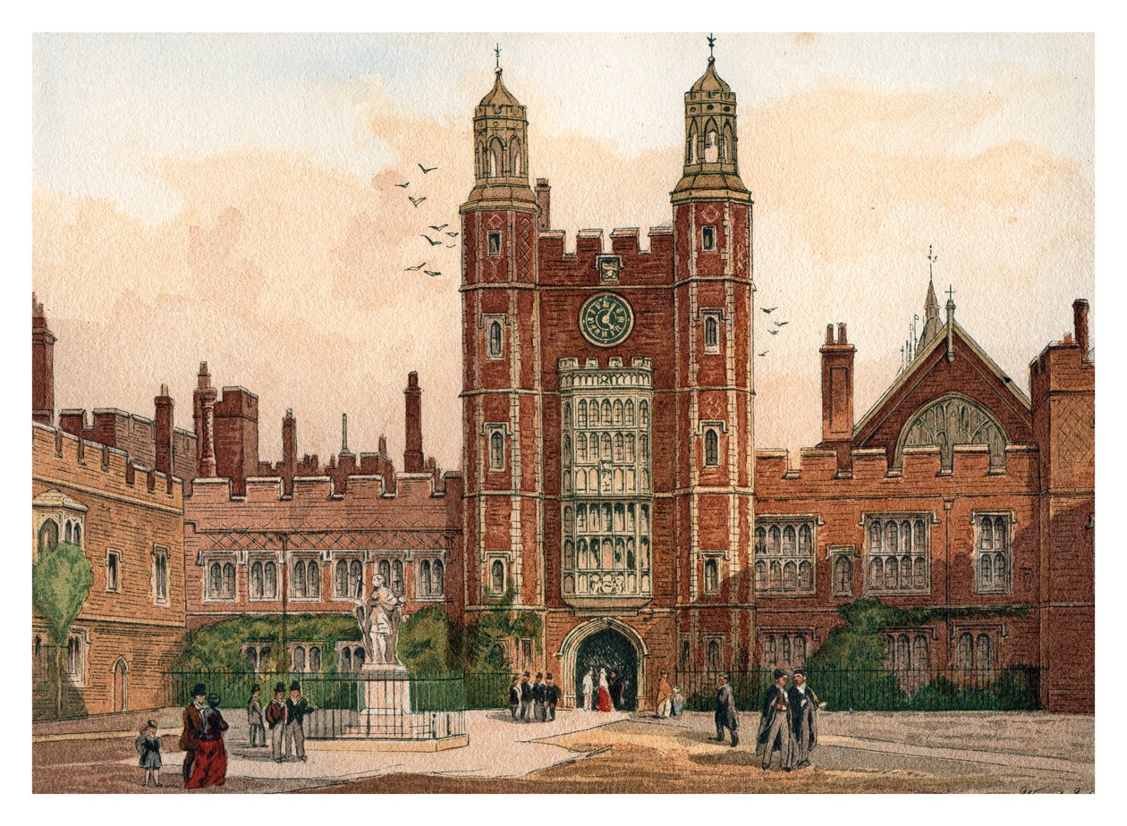 Eton Collegen nelikulmio, 1880 tekijältä Unbekannt