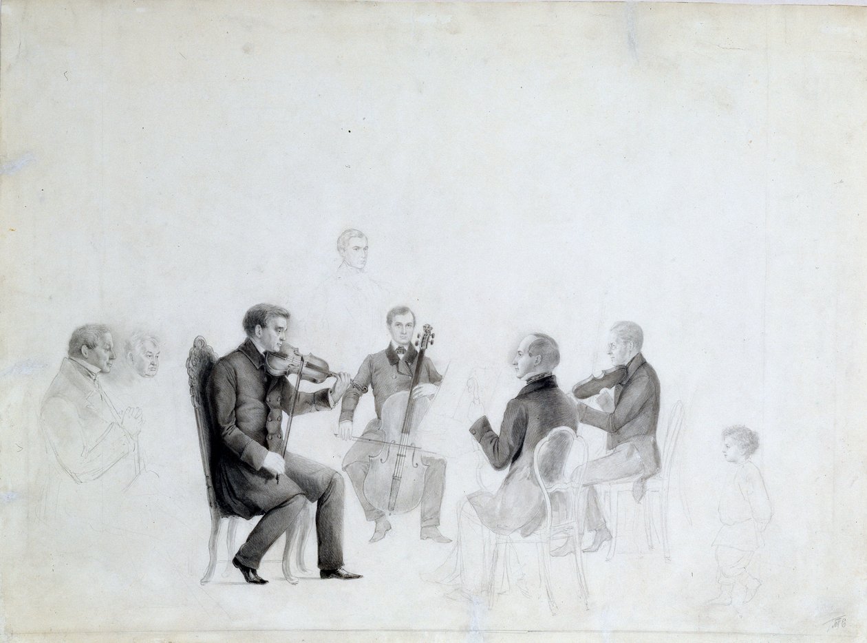 Kvartetti, 1840-luku. tekijältä Unbekannt