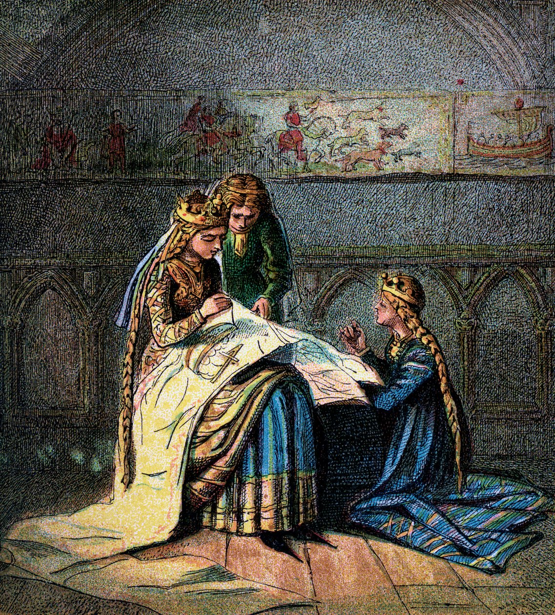 Kuningatar Matilda ja hänen kuvakudos, c1850 tekijältä Unbekannt