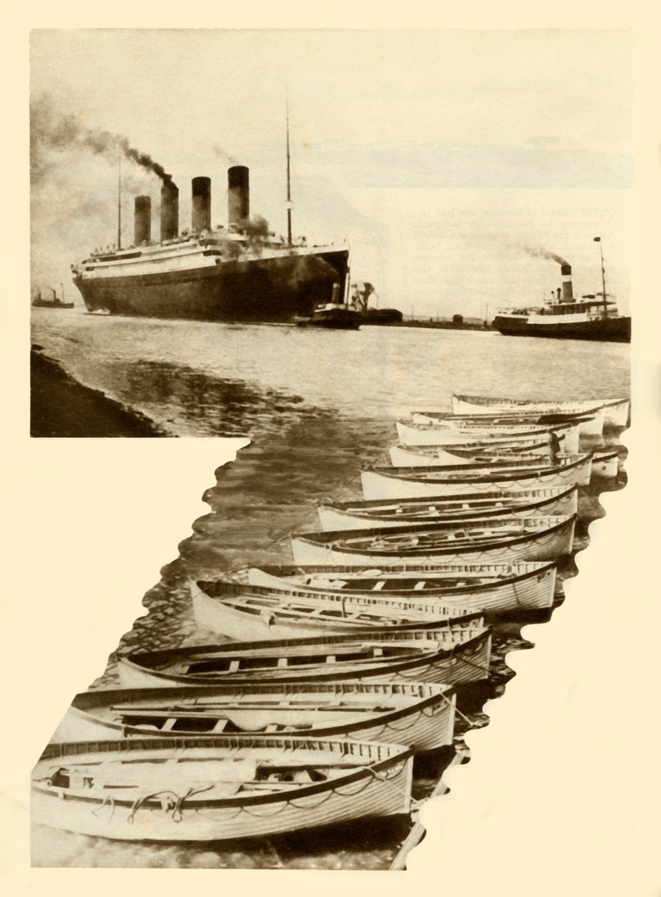 RMS Titanic ja pelastusveneet, 1912, 1935. tekijältä Unbekannt